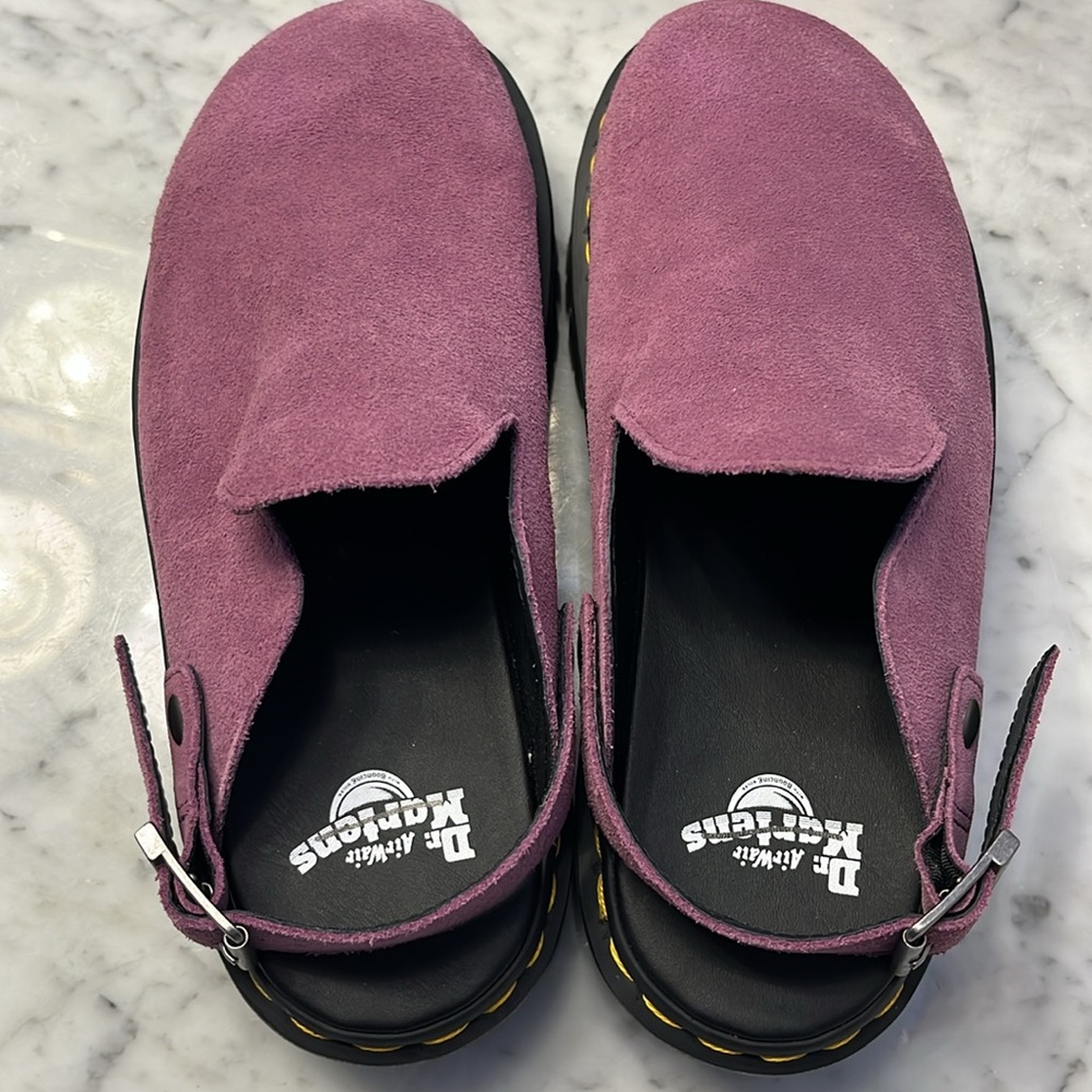 Dr Martens Zebzag Suede Slingback Platform Mule size 10 NEW - Picture 13 of 15